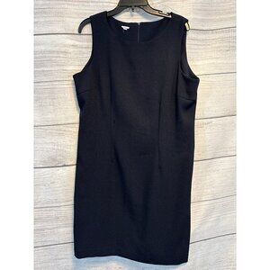 Classic Navy Sleeveless Shift Dress Size 14M